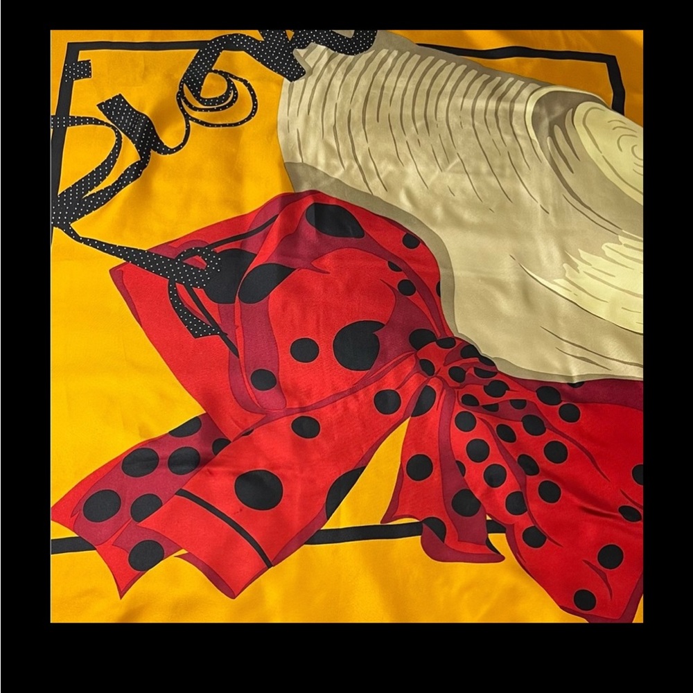 Christian Dior Oversized Silk Scarf 33 1/2 X 34